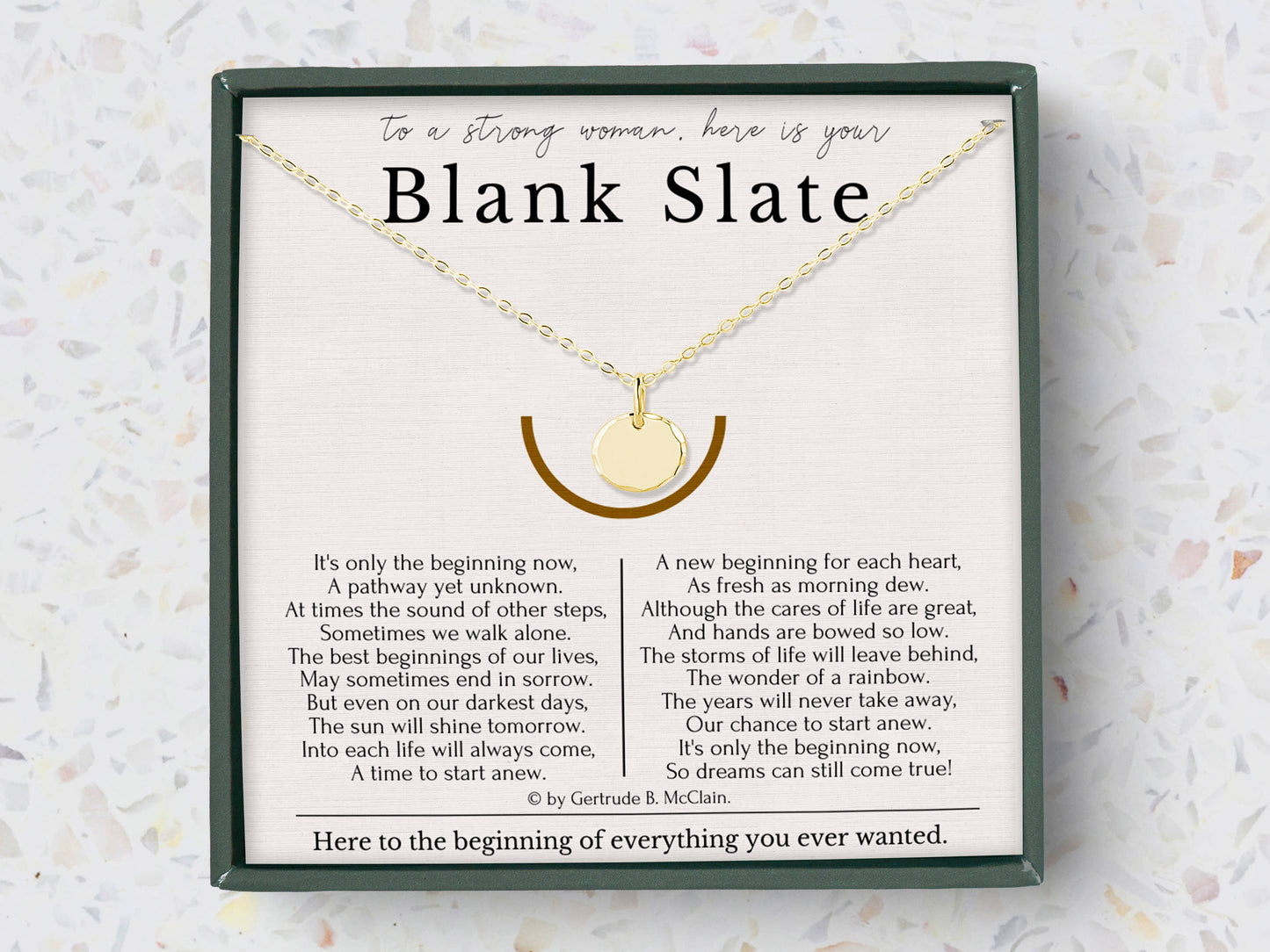 Blank Slate-Necklace for New Beginnings