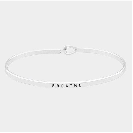 "Breathe" Message Bracelet