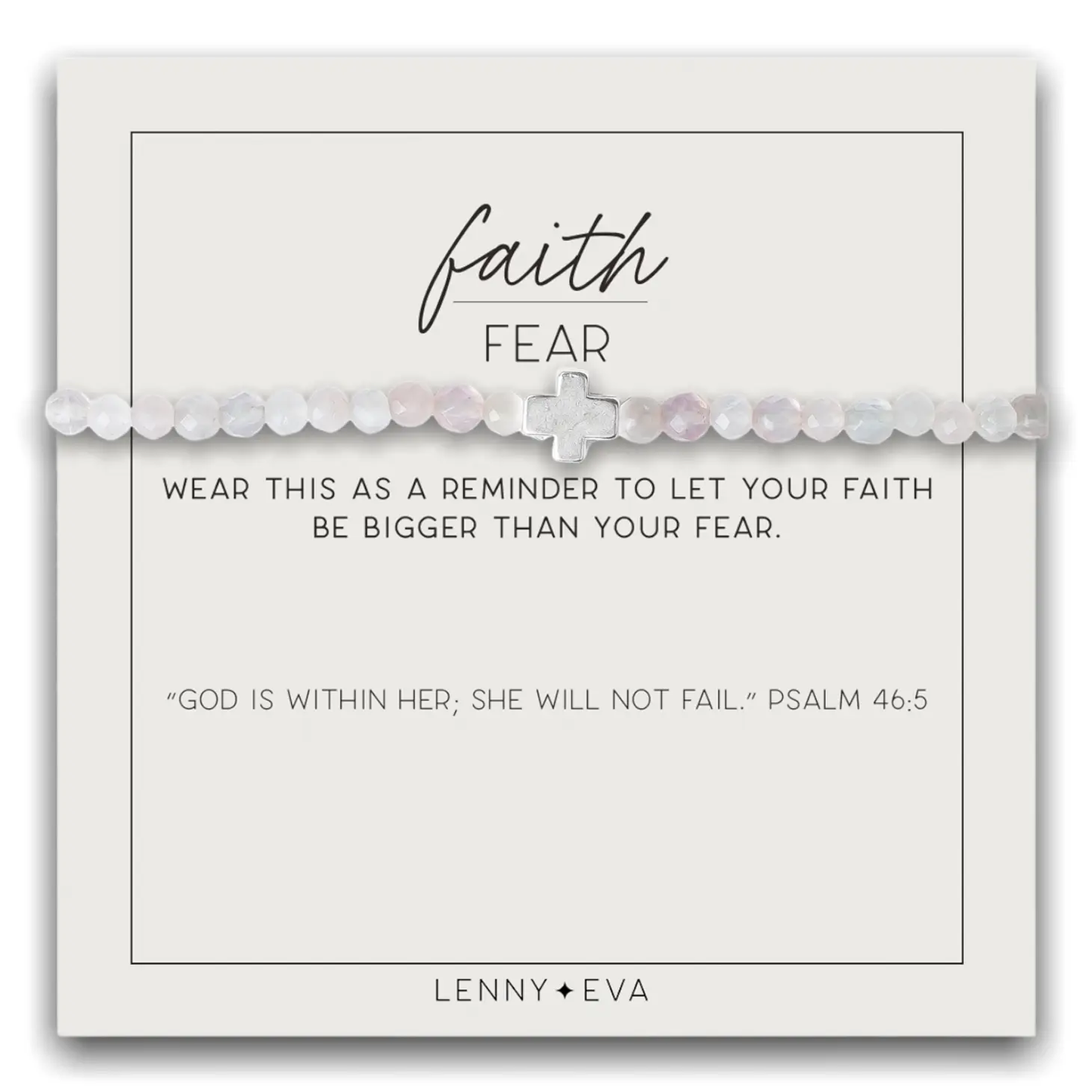 Faith over Fear Gemstone Bracelet