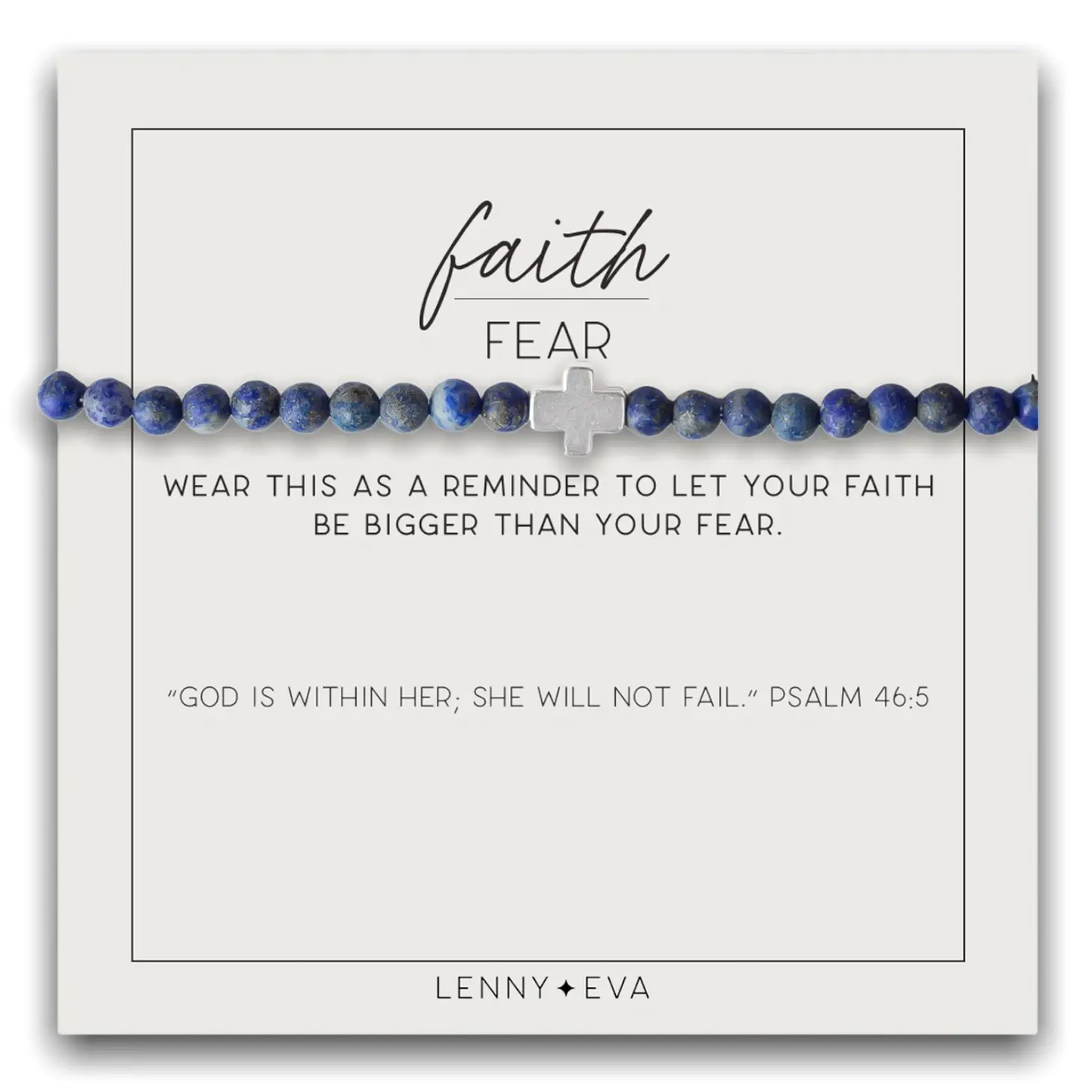 Faith over Fear Gemstone Bracelet