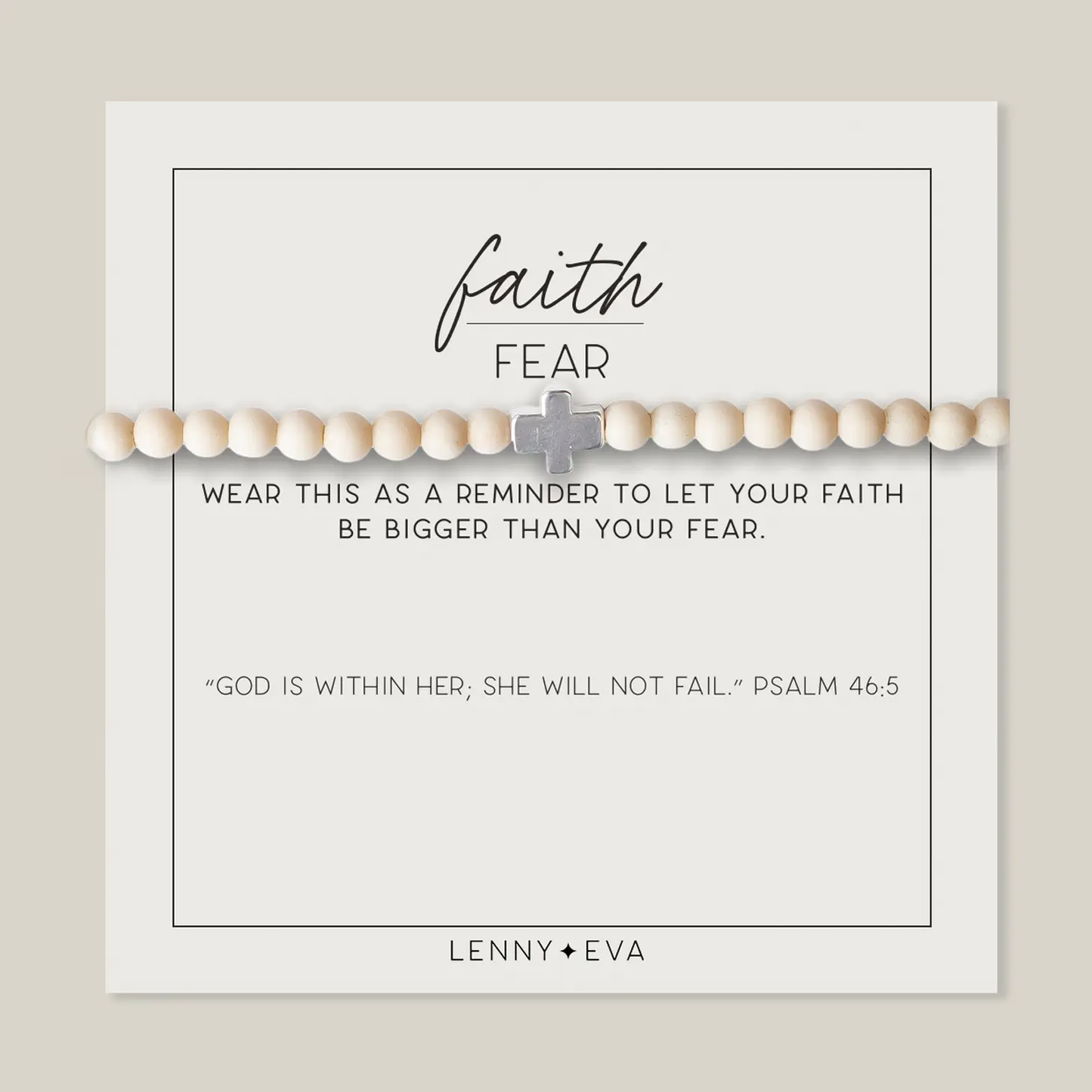 Faith over Fear Gemstone Bracelet